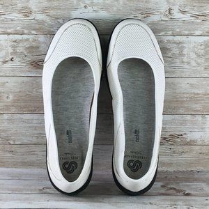 Clarks Cloudsteppers Womens 7.5 White Black